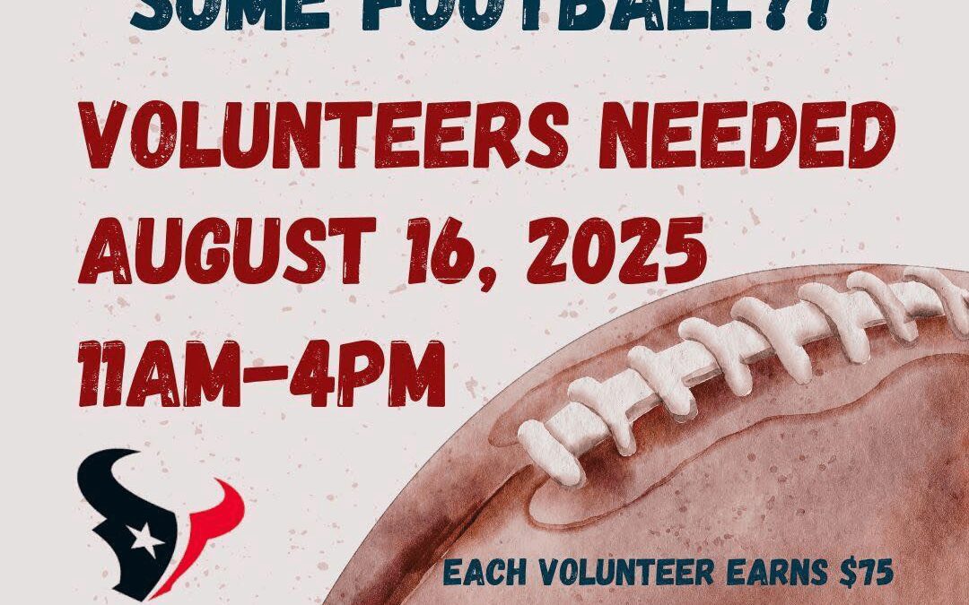Houston Texans Volunteer Opportunity